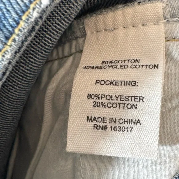 Princess Polly Blue Highrise Straight Leg Jeans Size 6 Cotton - Picture 8 of 11